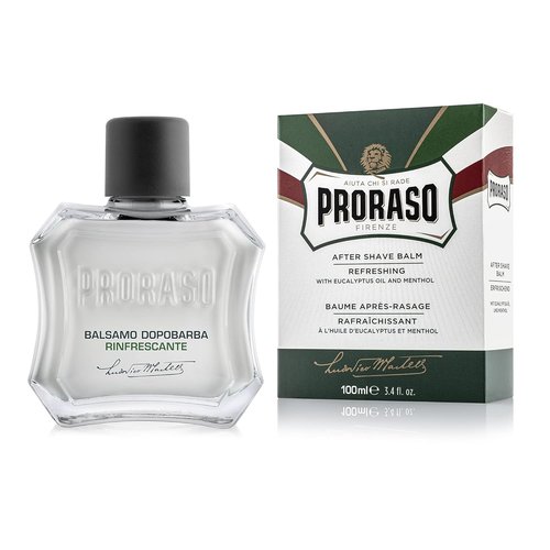 Proraso After Shave Balm - Refreshing Eucalyptus Oil & Menthol Formula - 3.4oz for All Beard Types