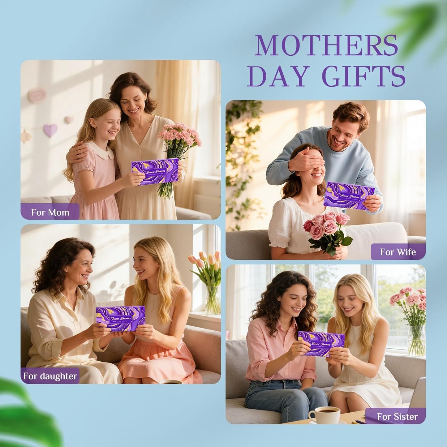 Skiennix Shower Steamers - Aromatherapy Gift Set for Women | 8 Pcs with Natural Essential Oils