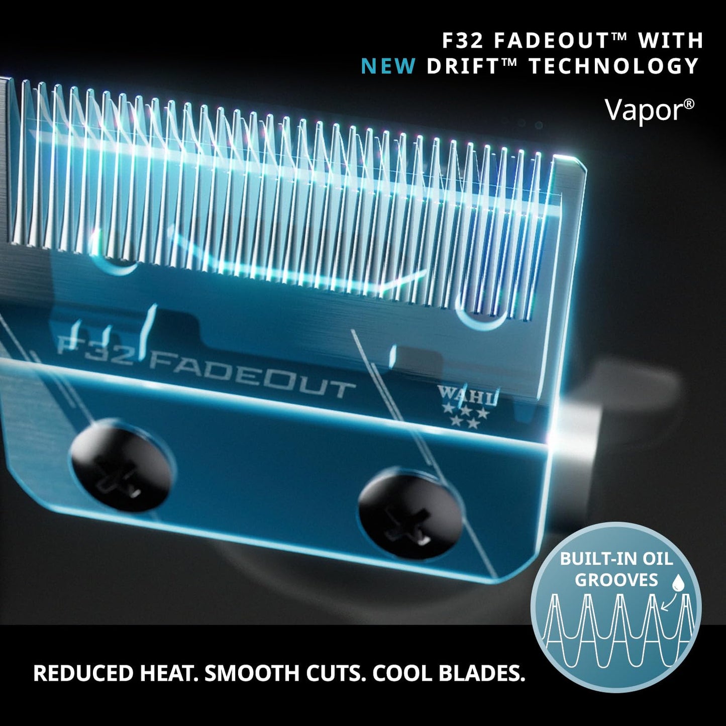 Wahl Professional F32 Fadeout Blade - High-Precision Replacement for 5-Star Vapor Clipper