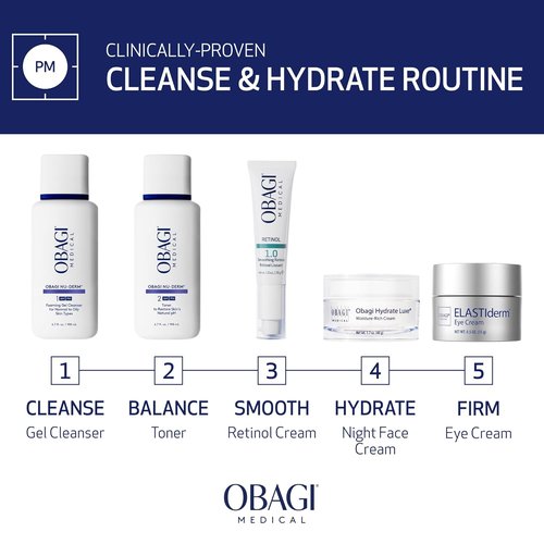 Obagi Nu-Derm Foaming Gel Cleanser - Deep-Cleansing & Hydrating Formula with Aloe Vera | For Normal to Oily Skin