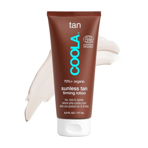 COOLA Organic Self Tanner Lotion - Firming Anti-Aging Formula, Vegan & Non-GMO, Piña Colada, 6 Fl Oz