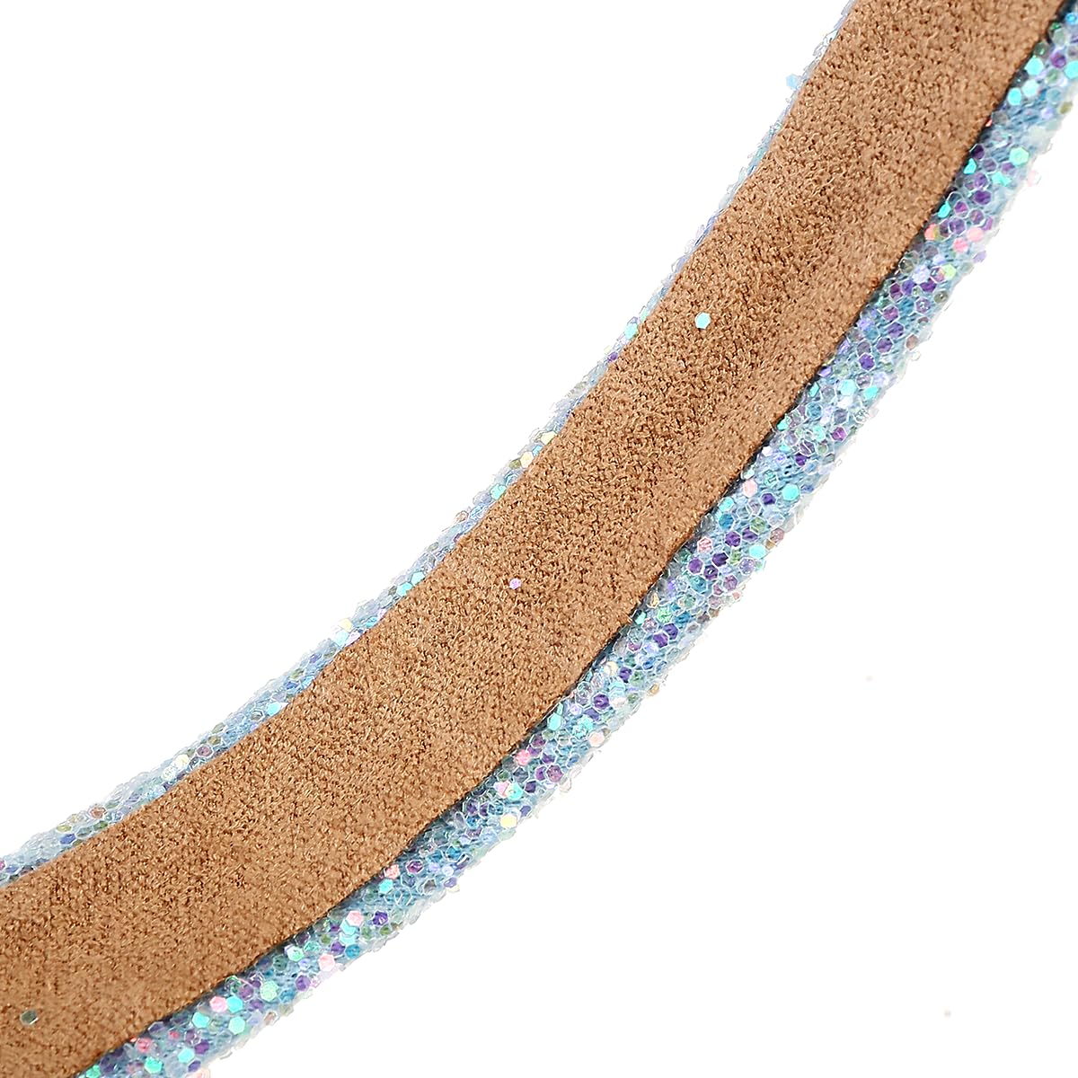 NARUNING 4 Pcs Glitter Headbands, Sparkly Headband Plastic Sequins Hair Hoop Glitter Hairbands for Women and Girls Hair Accessories (4 Pcs Style C)