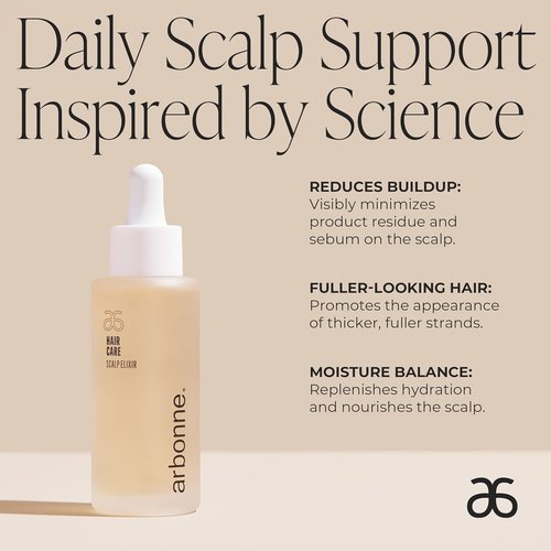 Arbonne HairCare Scalp Elixir - Lightweight Daily Hydrating Serum for Healthy Scalp - 1.6 fl oz