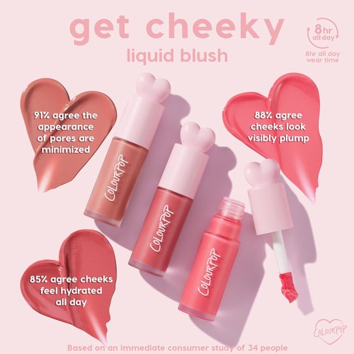 ColourPop Weightless Liquid Blush - Hydrating Cheek Color for a Glowy Summer Look - Royal Flush (0.30 oz)