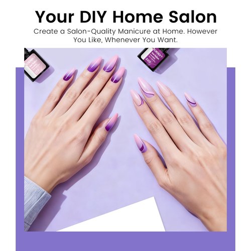 Phoenixy Gel Nail Polish Kit with UV Light, 66Pcs Gel Nail Kit 50 Vibrant Colors for All Seasons & Occasions 5Pcs Base & Top Coat DIY Manicure Set for Home Use Gifts for Women and Teen Girls