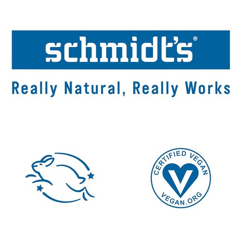 Schmidt's Vegan Deodorant - Aluminum-Free Fresh Rain & Birch | 24-Hour Odor Protection, 2.65 oz