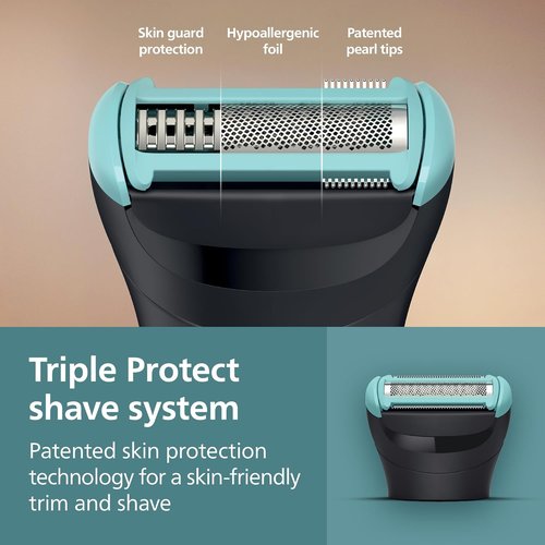 Philips Norelco Body Groomer 5000 Series - Dual 100% Showerproof Hair Trimmer & Shaver for Men | BG5495/50