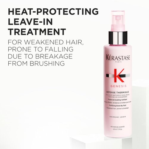 Kerastase Genesis Thermique Blow Dry Primer - Heat Protectant for Weak Hair | Anti-Breakage, 5.1 Fl Oz