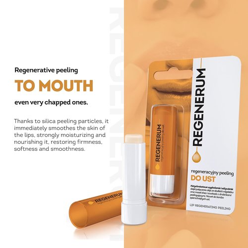 Regenerum - Lip Peeling Treatment - Intensive Moisturization & Nourishment for Chapped Lips - 5g