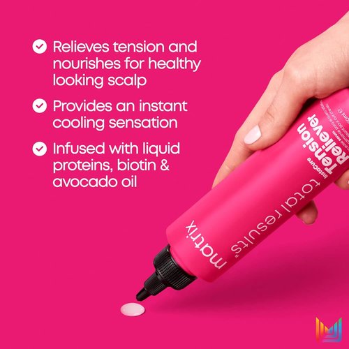 Matrix Instacure Tension Reliever Leave-In Scalp Serum - Moisturizes Dry and Irritated Scalp, Cools Tension in Braids, Protective & Tight Hairstyles, 6.8 Fl Oz