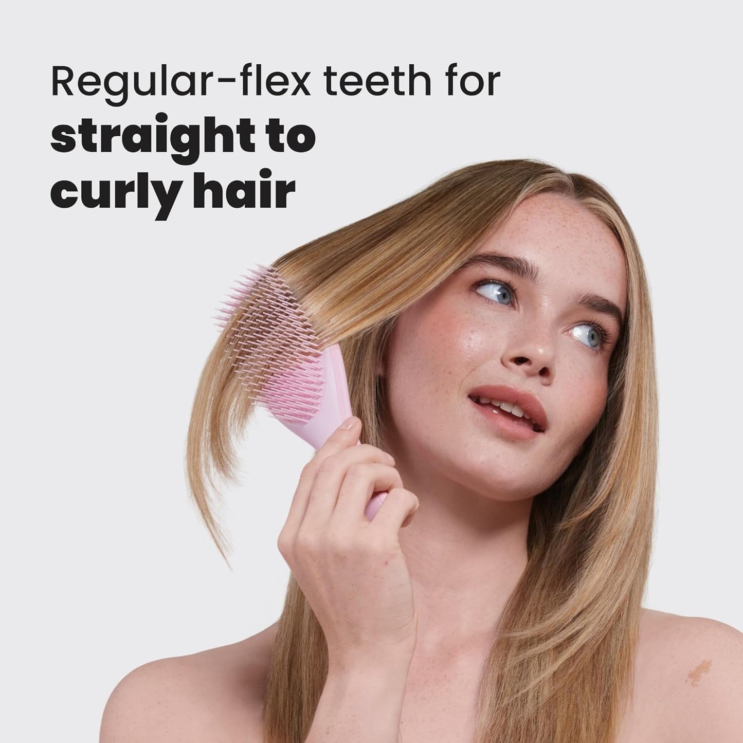 Tangle Teezer Ultimate Detangler Brush - Eliminates Knots & Reduces Breakage for Wet & Dry Hair | Millennial Pink