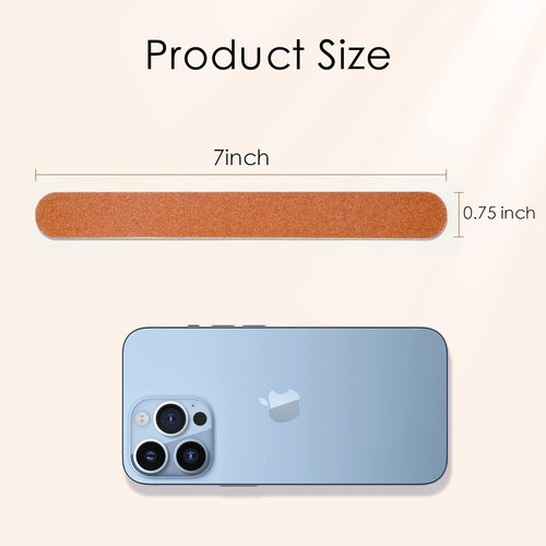 Canvalite Nail File - Large Emery Boards 180 Grit for Natural Nails | 100PCS Manicure Tool Set