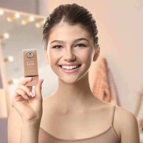 Profusion Cosmetics Lightweight Liquid Foundation - Flawless Radiance, Breathable Vegan Makeup | Light 1