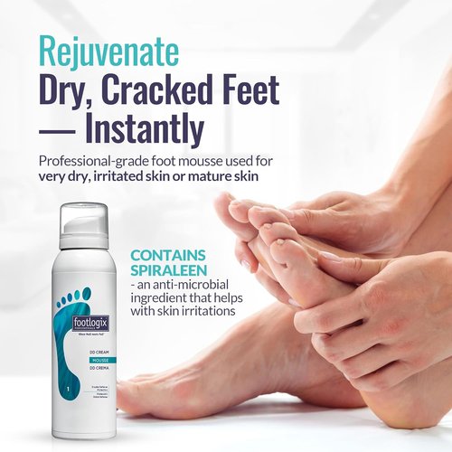 Footlogix DD Cream Mousse - Nourishing Foot Care Treatment | 4.23 Ounce, White