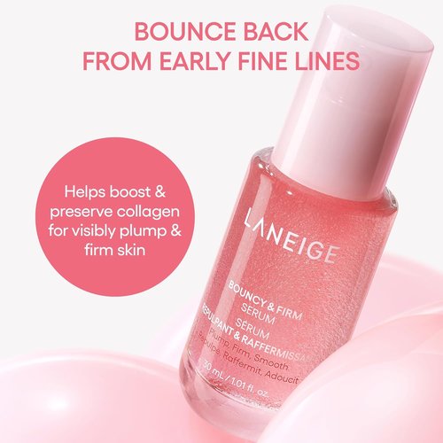 LANEIGE Bouncy & Firm Serum - Korean Collagen Serum with Peptides for Plumping & Hydration