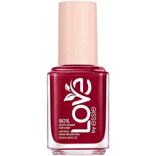 Essie LOVE Nail Polish - 80% Plant-Based, Vegan Formula in Wine Red | Salon-Quality 0.46 Fl Oz