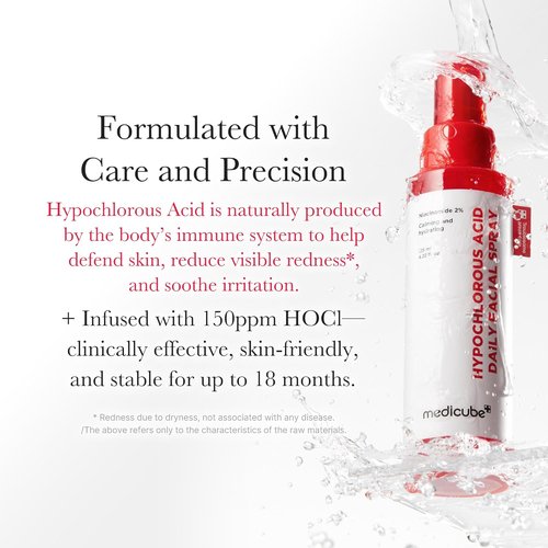 Medicube Power Soothing Spray - Hypochlorous Acid Facial Mist for All Skin Types | 4.22 fl. oz - Calming Daily Solution