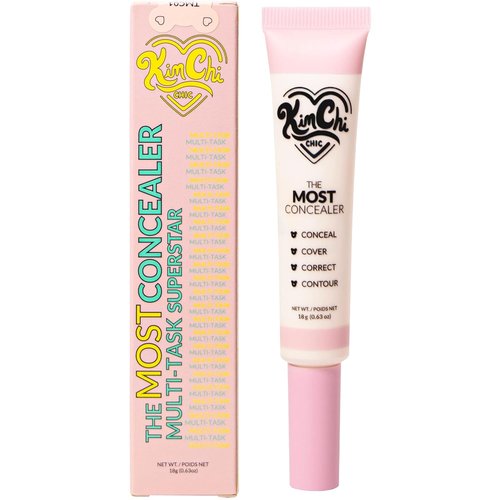 KimChiChic Beauty Full Coverage Concealer - Water Resistant Multi-Use Formula | Matte Satin Finish | 0.63 oz, 01-Ivory