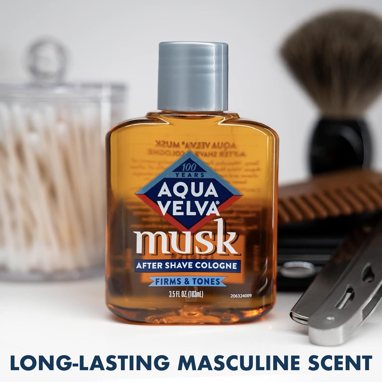 Aqua Velva After Shave - Musk Scent for Refreshing Post-Shave Comfort | 3.5 Ounce