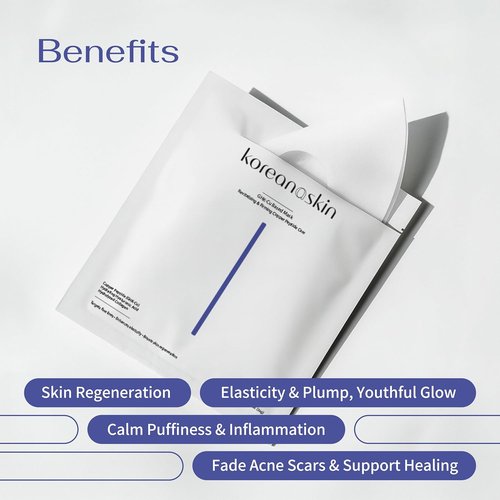 GHK-Cu | Copper Peptide Hydrogel Face Mask - Anti-Aging Collagen Booster for Skin Repair & Firming