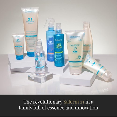 Salerm - Leave-In Mask and Conditioner - 21 Jasmine and Amber - 200 ml - Deep Hydration & Anti-Frizz