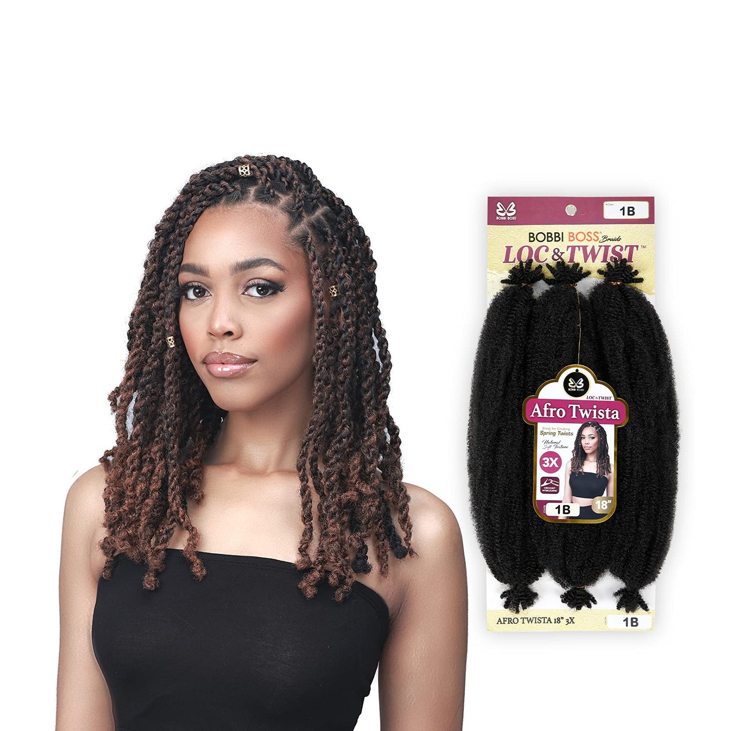 Bobbi Boss Crochet Braids 3X Loc N Twist Afro Twista 18" (1-pack, 1)