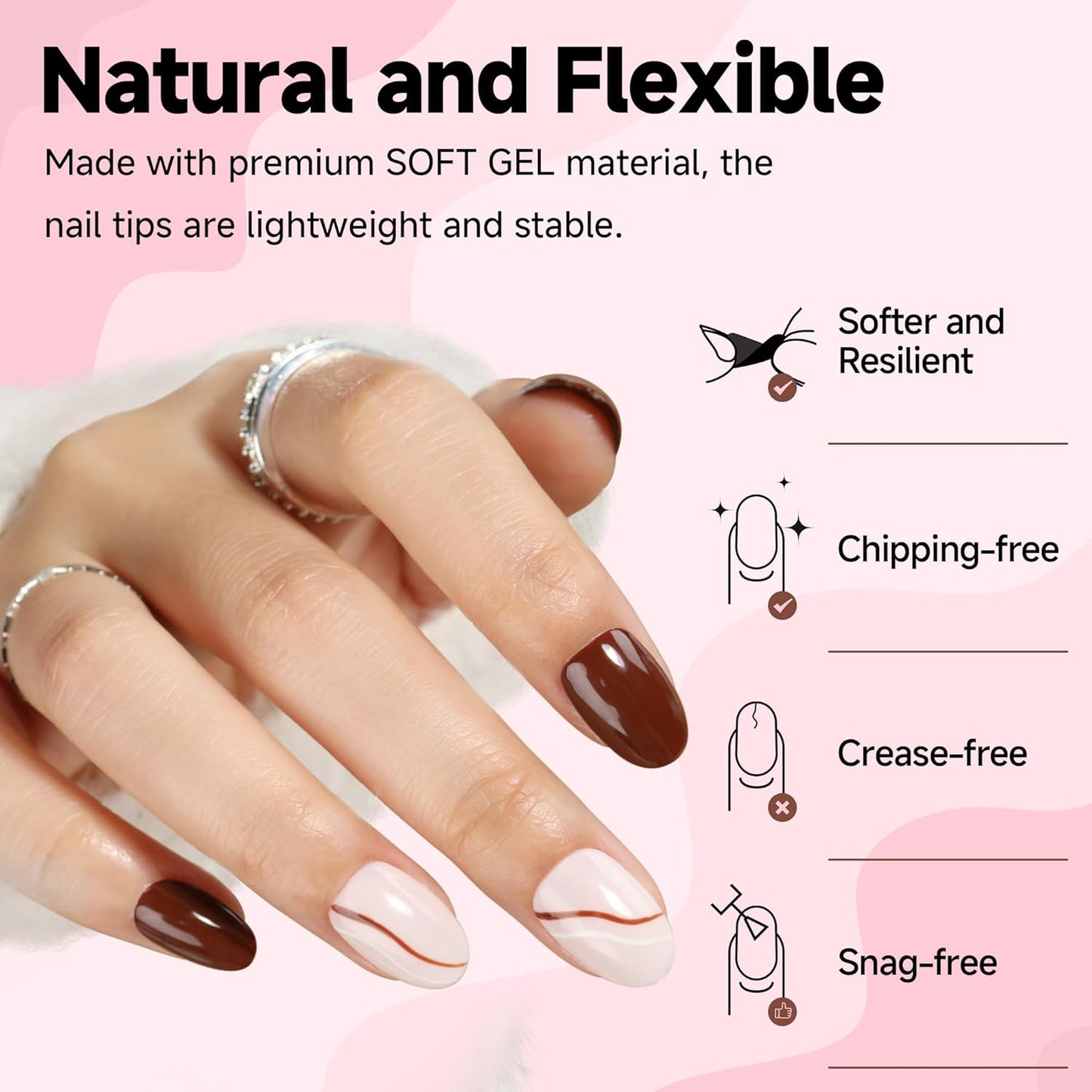 UNA GELLA Gel Nail Glue, Solid Nails Gl ue Gel 40g Lamp Curing Needed Soak Off G LUE Strong Nail G LUE G el for Acrylic Fake Nails Tips Extension Press On Nails for Gelly Tips