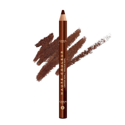 L'Oreal Paris Kohl Eyeliner Pencil - Intense Gel-Like Formula for 12HR Wear | 160 Bronze Chiffon