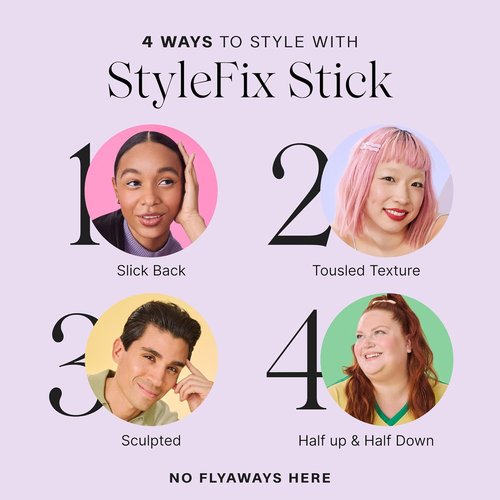 JVN StyleFix Hair Wax Stick - 0.6 Oz | Controls Frizz & Tames Flyaways for All-Day Hold
