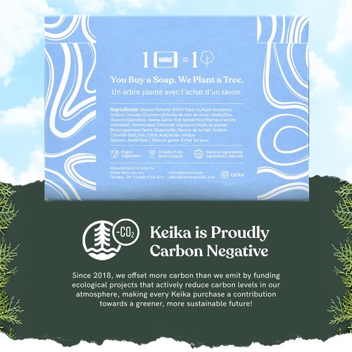 Keika Baby Soap Bar - Unscented Oat & Shea for Eczema Relief | 5 oz for All Skin Types