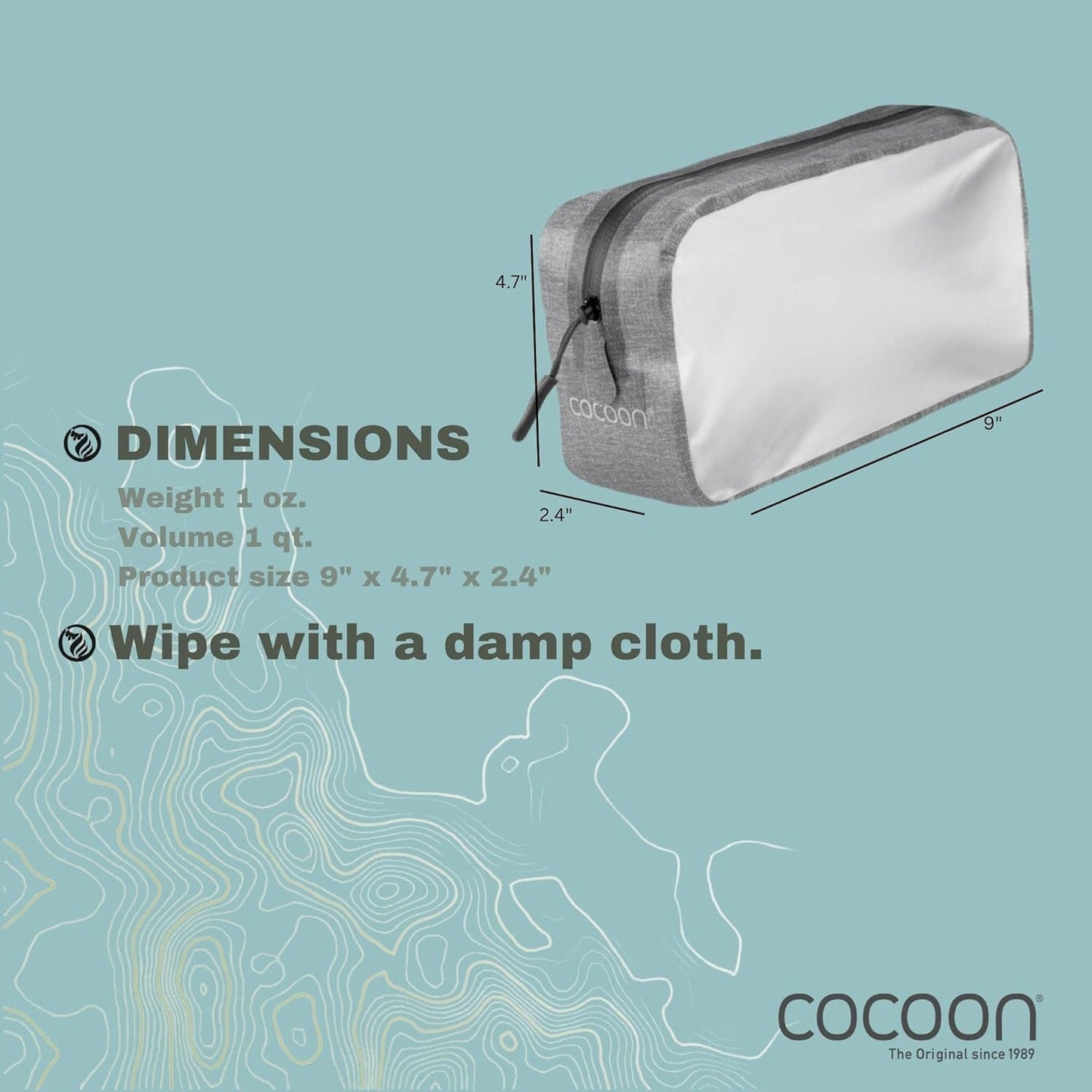Cocoon - Premium Travelers Carry-On Liquid Bag - Stylish Heather Design for Easy Travel