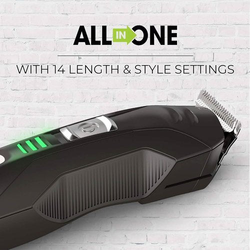 Remington All-in-One Grooming Kit - Lithium Powered 8-Piece Set with Trimmer & Shaver | Black