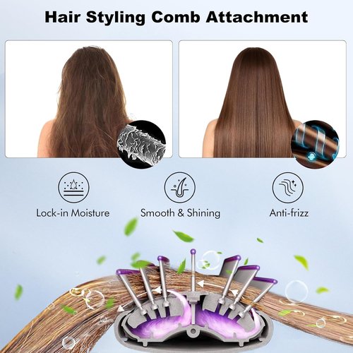 Dyson Small Firm Smoothing Brush - Hair Styling Comb Attachment for Airwrap | Part No. 969488-01