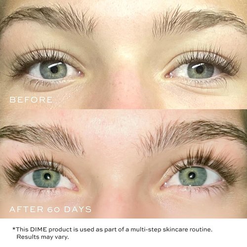 DIME Beauty Eyelash Boost Serum - Enhance Growth for Healthier, Longer, Thicker Lashes | 0.20 oz / 6 ml