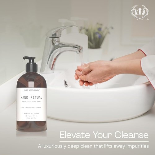 Muse Apothecary Hand Ritual - Nourishing Aromatic Hand Soap with Essential Oils | 16 oz Fleur du Lavender