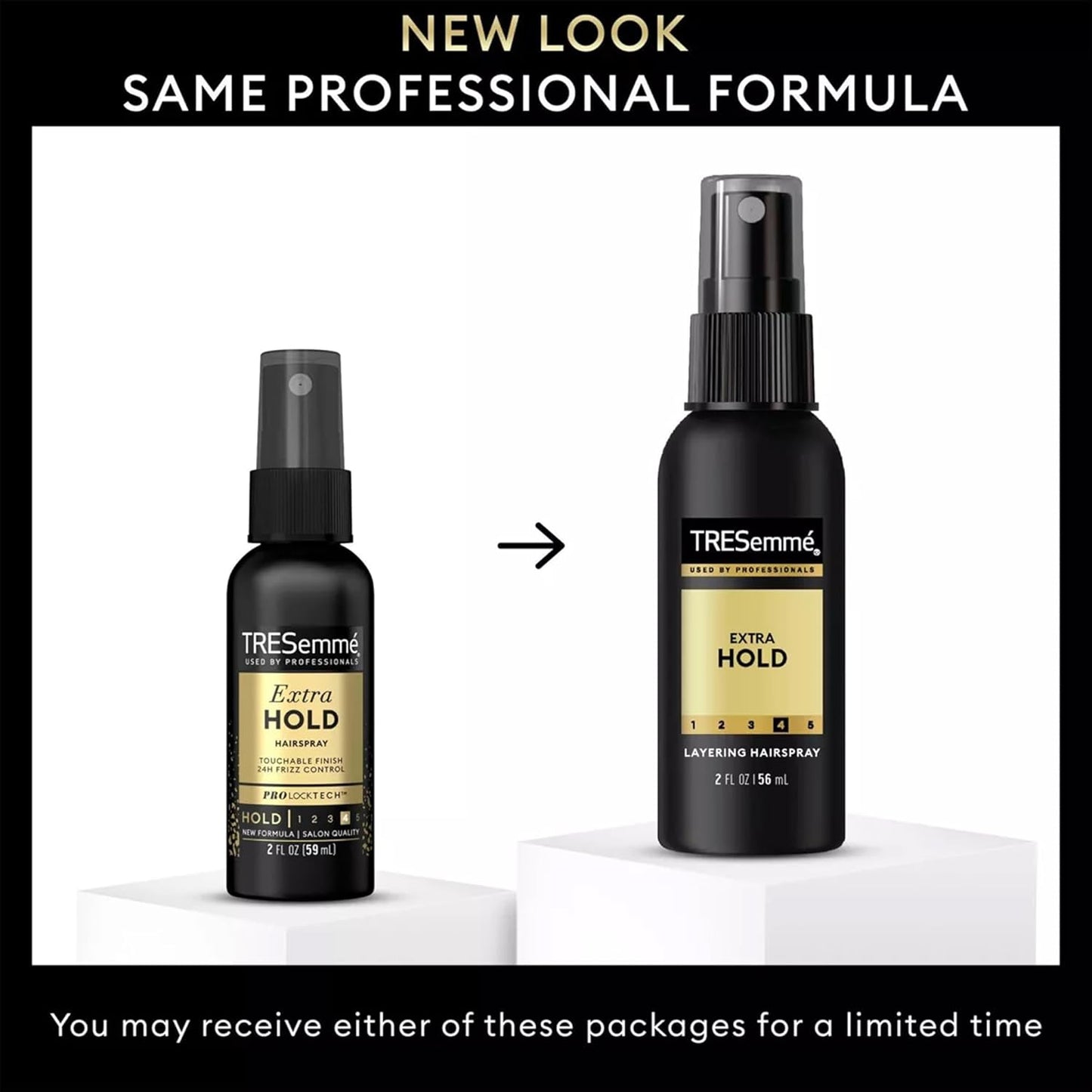 TRESemmé Extra Hold Travel Hairspray | Non-Aerosol Anti-Frizz Formula - 6-Pack, 2 Oz Each