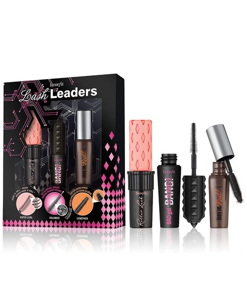 Benefit Cosmetics Lash Leader Mini Trio - Travel Size Roller Lash, Bad Gal Bang & They’re Real Mascara