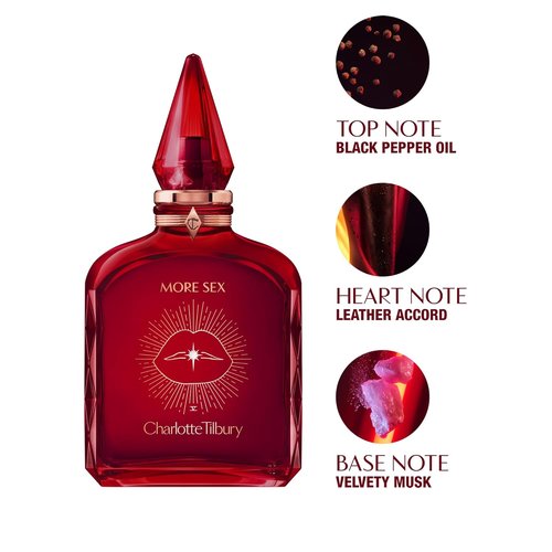 Charlotte Tilbury More Sex Eau De Parfum - Pheromone-Infused Sandalwood Fragrance | Long-Lasting Scent with Black Pepper & Musk