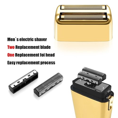 BaBylissPRO Replacement Foil & Cutters - Golden Foil for Barberology FXFS2 Double Foil Shaver