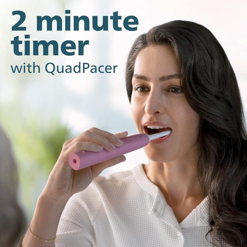 Philips Sonicare 3100 Power Toothbrush - Rechargeable Electric Toothbrush with Pressure Sensor | Deep Pink HX3681/06