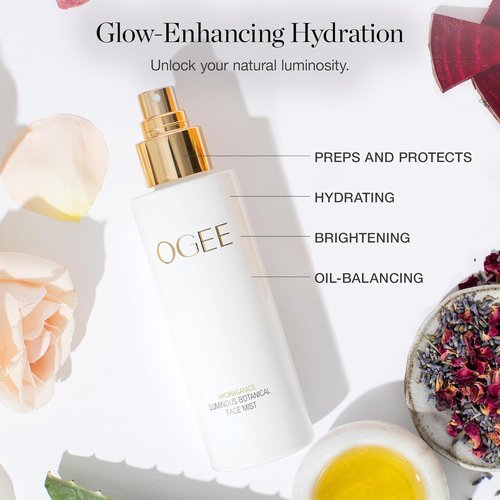 Ogee Rose Botanical Face Mist - Hydrating Organic Vegan Facial Spray, 90ml