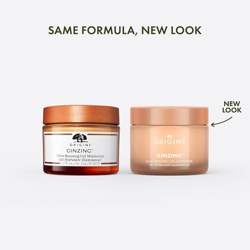 Origins GinZing Glow-Boosting Gel Moisturizer - Achieve Radiant Bronze or Pearl Glow with Hyaluronic Acid & Caffeine