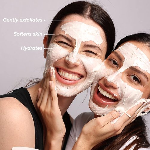 DRMTLGY Pumpkin Enzyme Face Mask - Gentle Exfoliating Treatment with Jojoba Beads | 5.5 oz, 2 Pack