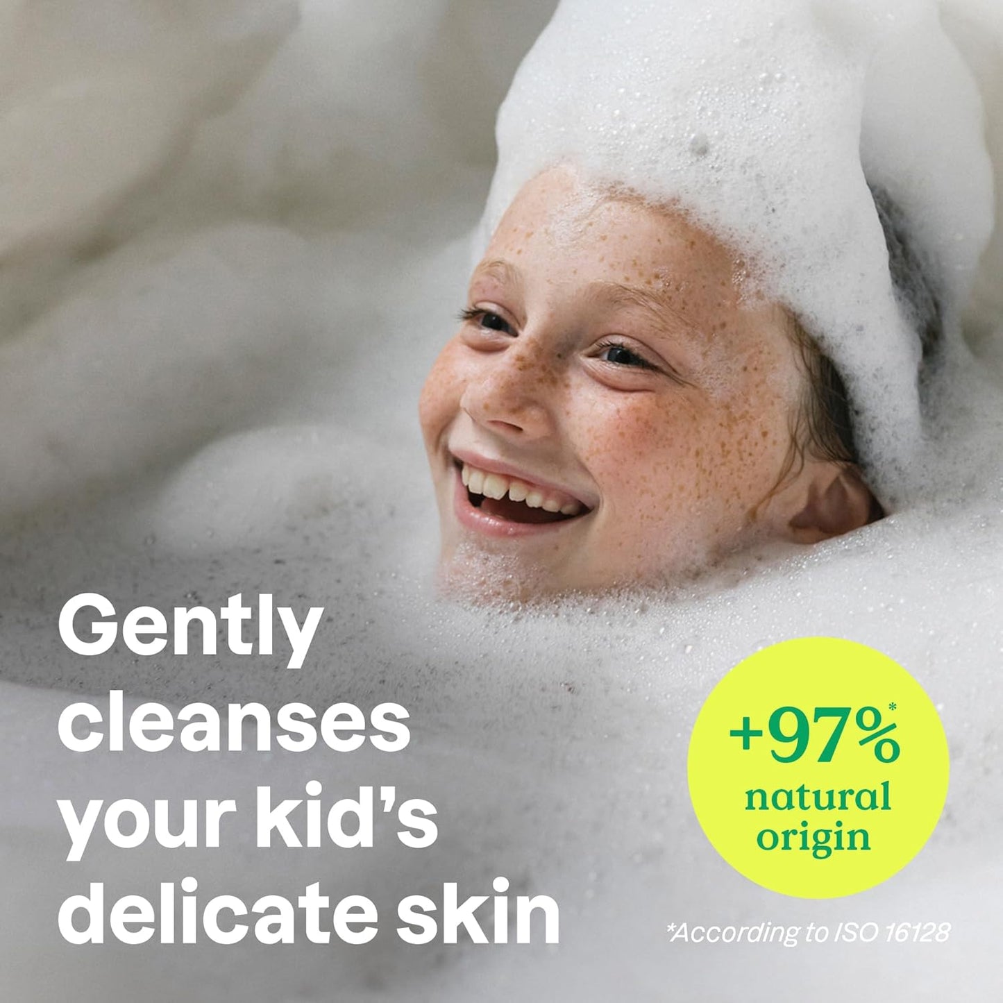 Attitude Bubble Wash for Kids - EWG Verified Vegan Bubble Bath & Shampoo | Watermelon & Coco, 16 Fl Oz