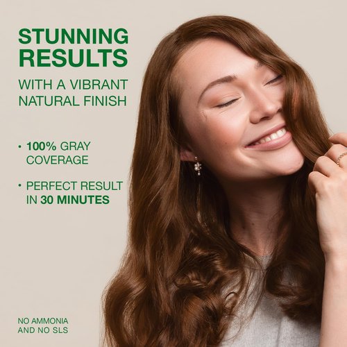 Naturigin Permanent Hair Color - 6.34 Dark Copper | Ammonia-Free, 100% Gray Coverage, Vegan Formula