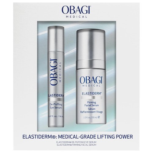 Obagi ELASTIDERM Facial Serum & Eye Serum Set - Firm Skin, Reduce Puffiness, 1oz & 0.47oz