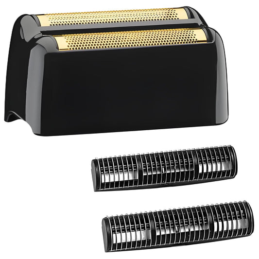 BaByliss Pro FX3 Shaver Replacement Head - Hypoallergenic Gold Foil for Smooth Shaving | Black