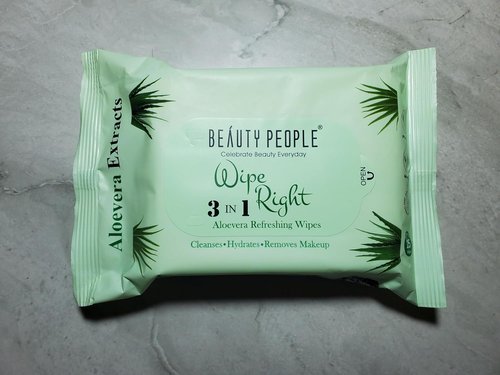 Beauty People Aloe Vera Refreshing Wipes - 3 in 1 Cleansing & Hydrating Makeup Remover