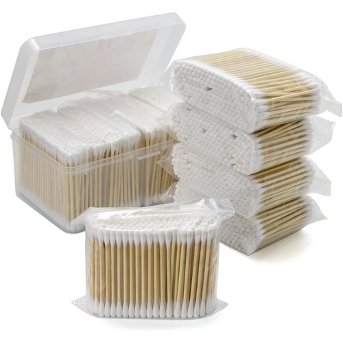 Bamboo Cotton Swabs by EcoSwab - 800 Count | 3-Inch Versatile Swabs for Ears, Makeup & Cleaning