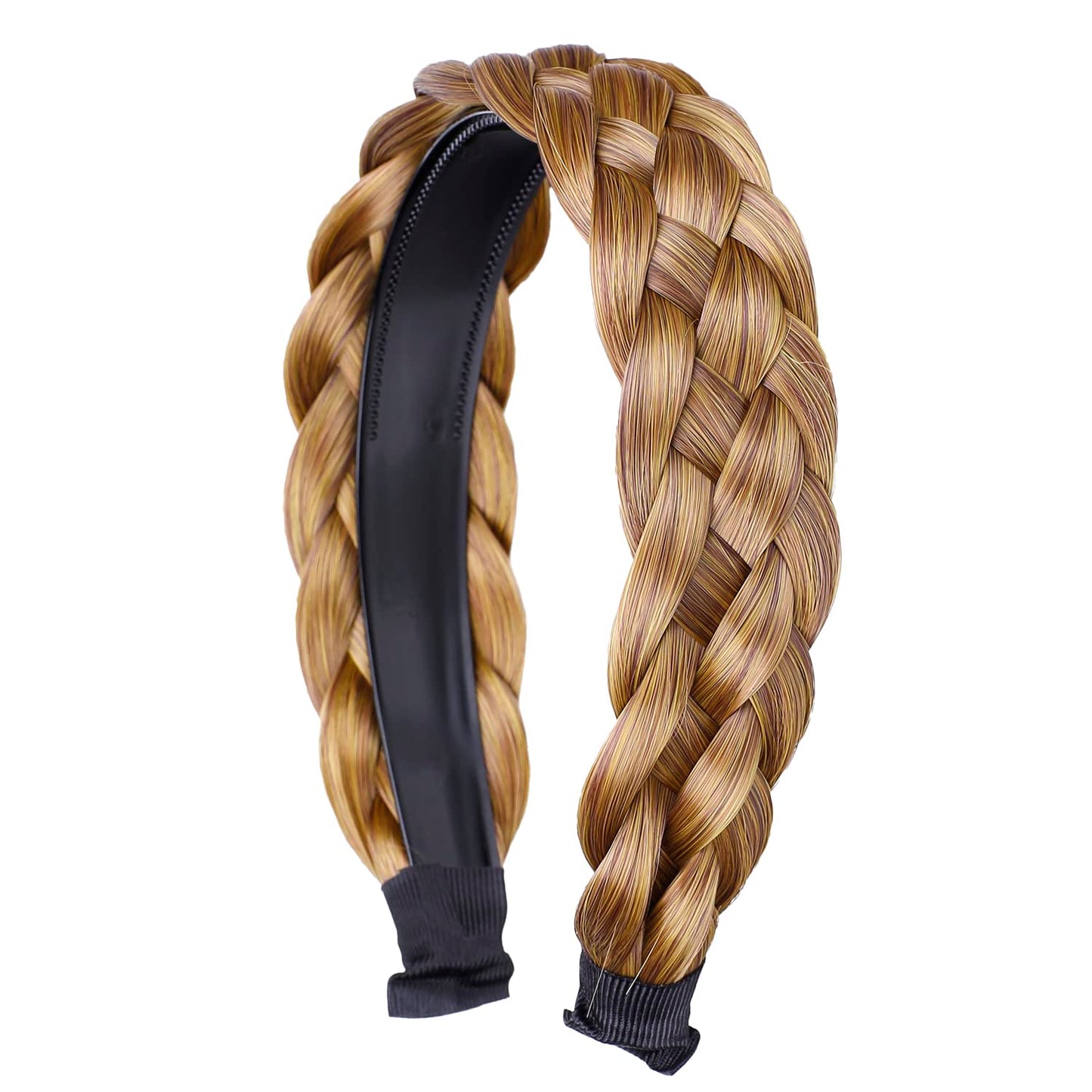 vowyore Braided Hair Hoop Synthetic 5 Strands Plaited Headband